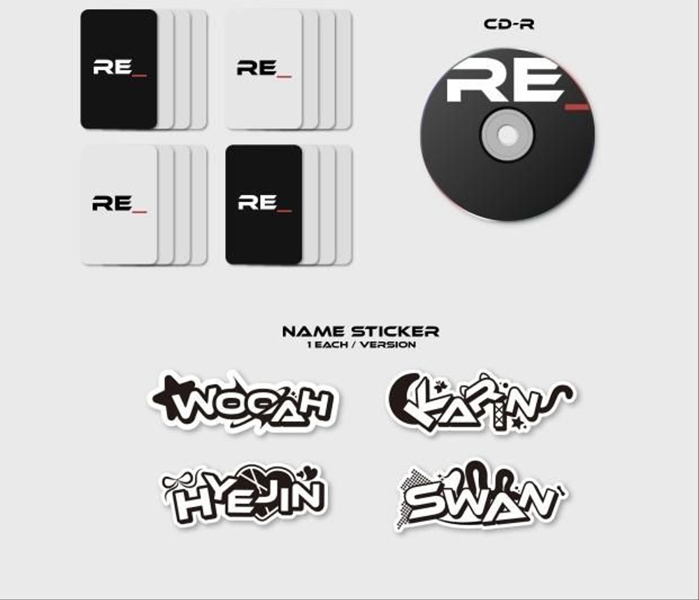Альбом CRAXY - RE_ 1st Single Album Jewel Case 4 Version SET