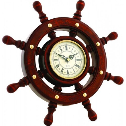 Бриг+ Часы в виде штурвала