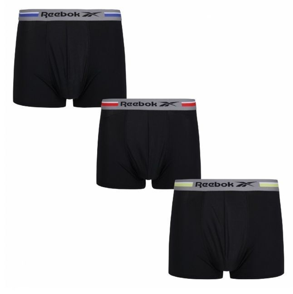 Мужские спортивные боксеры Reebok Short Sports Trunk Phineas 3P - черный