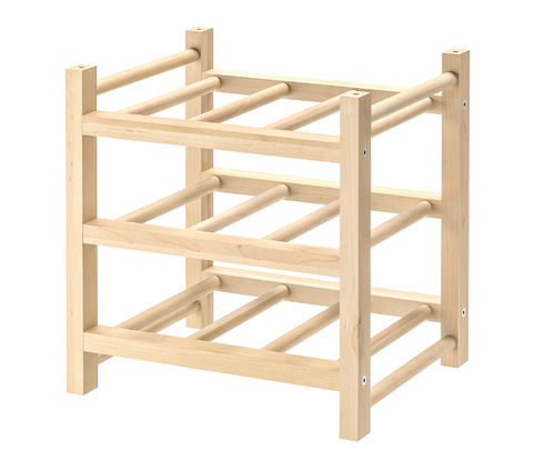 ХУТТЕН HUTTEN Стеллаж на 9 винных бутылок, дерево