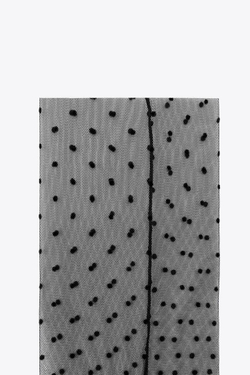 ZARA ВЫСОКИЕ НОСКИ В ГОРОШЕК, ЧЕРНЫЙ