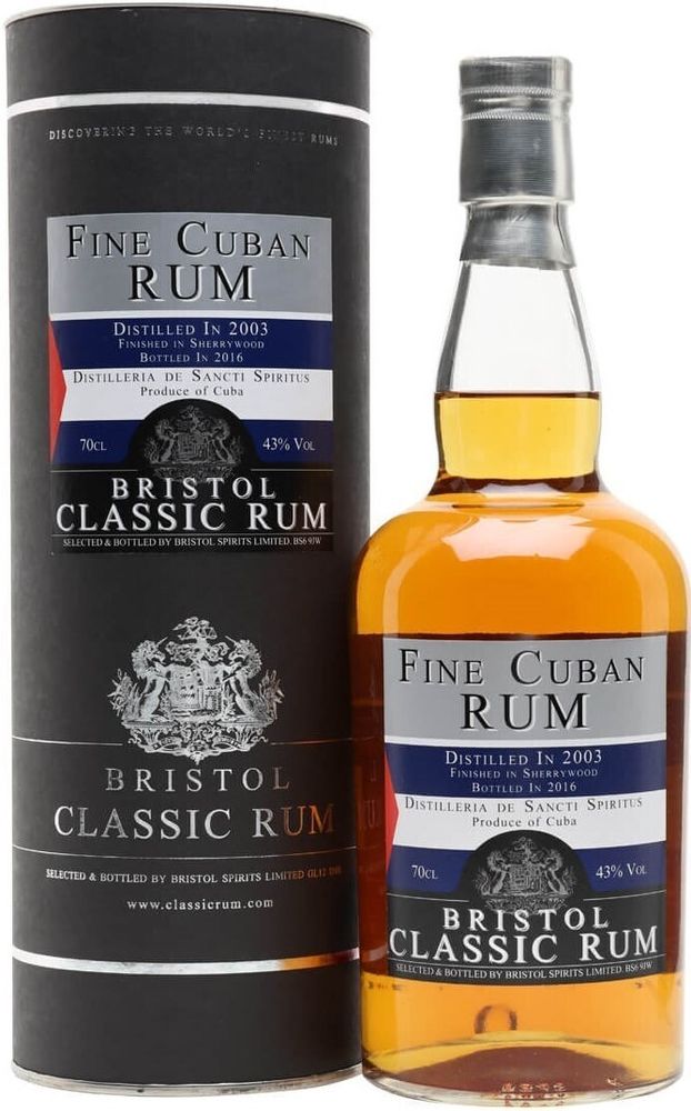 Bristol Classic Rum, Fine Cuban Rum in gift box