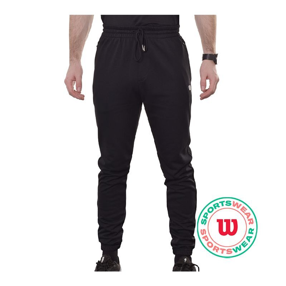 Мужские теннисные штаны Wilson Parkside Jogger - black