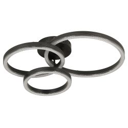 Светильник потолочный светодиодный ЭРА Модерн Bloom CLL-1-110W 3K-6K RC BK с ДУ черный | Светильники SPB-6 с ДУ