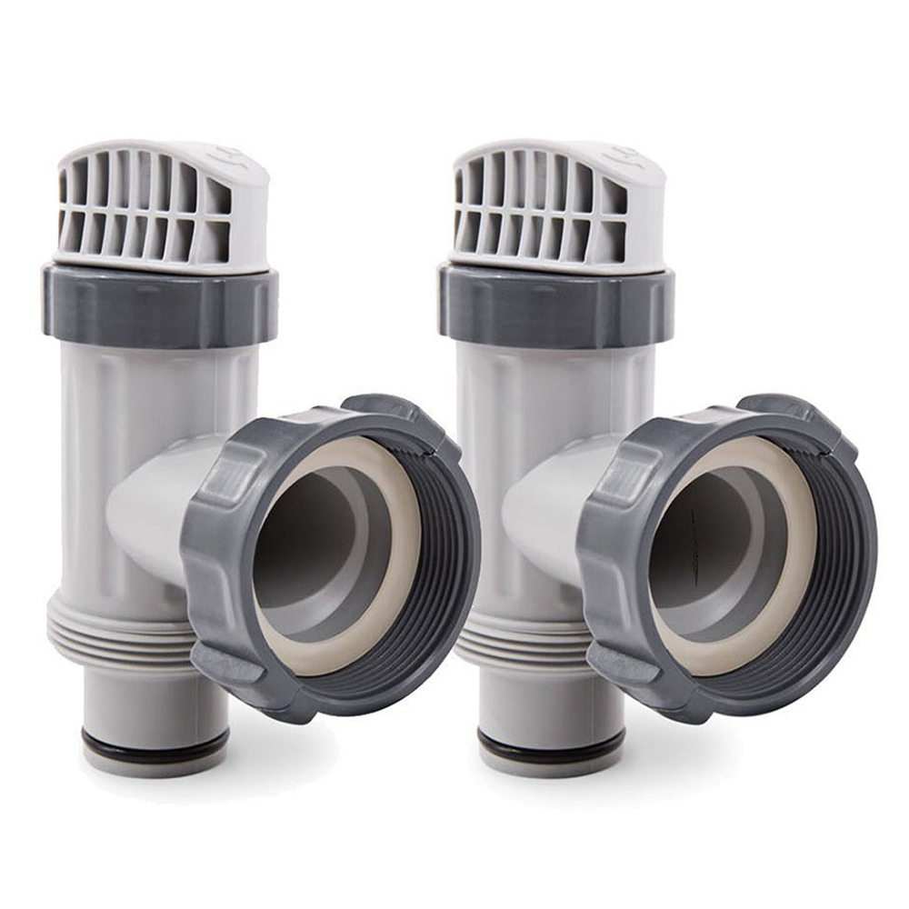 Комплект плунжерных клапанов с форсунками для подключения фильтрующего оборудования производительностью 4000-6000 л/час к шлангу на 38мм. Intex 26004