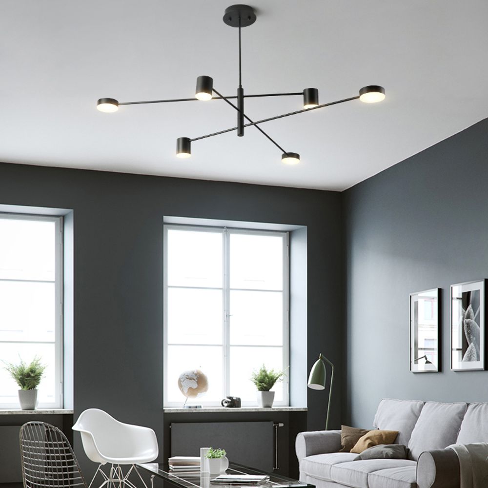 Люстра Motvikt Black 6 By Imperiumloft