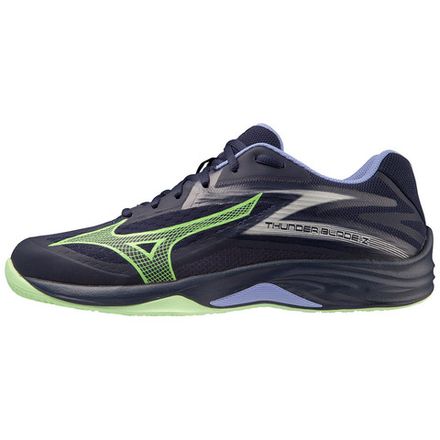 Кроссовки волейб. муж. MIZUNO Thunder Blade Z V1GA237011,р.UK10(рос.43,5), иск.кожа,текстиль,т.синий