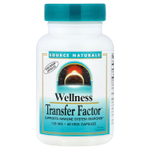 Source Naturals, Wellness Transfer Factor™, поддержка реакции иммунитета, 125 мг, 60 растительных капсул