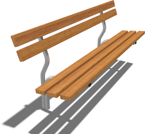 Диван парковый Хельсинки, длина 1,9 м, цвет орех