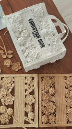 Сумка Christian Dior из рафии подробный видео мастер-класс