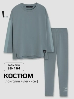 Спортивный костюм для девочки на весну с леггинсами