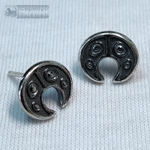 Серьги "Лунница" гвоздики