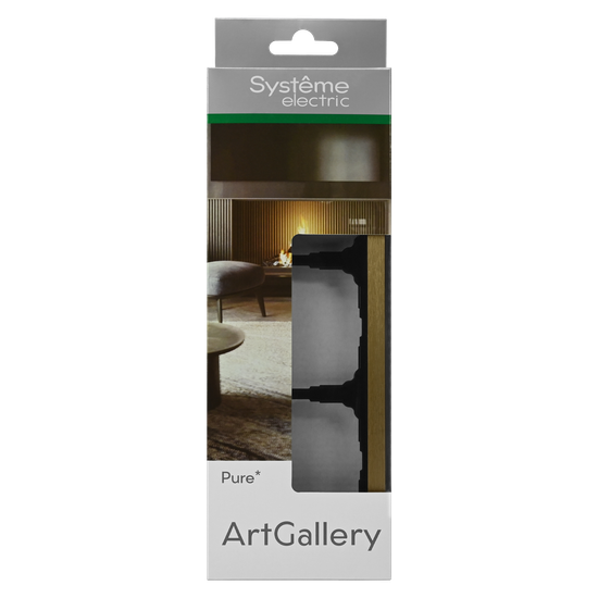 Рамка 3-м ArtGallery Pure метал. латунь SE GAL312203