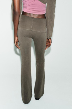 ZARA БРЮКИ FLARE BRATZ®, ТЕМНО-КОРИЧНЕВЫЙ