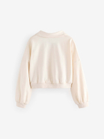 Толстовка с воротником для девочки Next N90-174, Кремовый