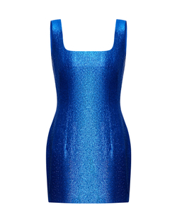Платье мини из парчи
