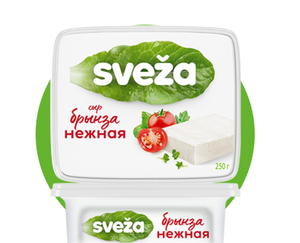 СЫР МЯГКИЙ БРЫНЗА НЕЖНАЯ SVEZA 45% 250ГР САВУШКИН