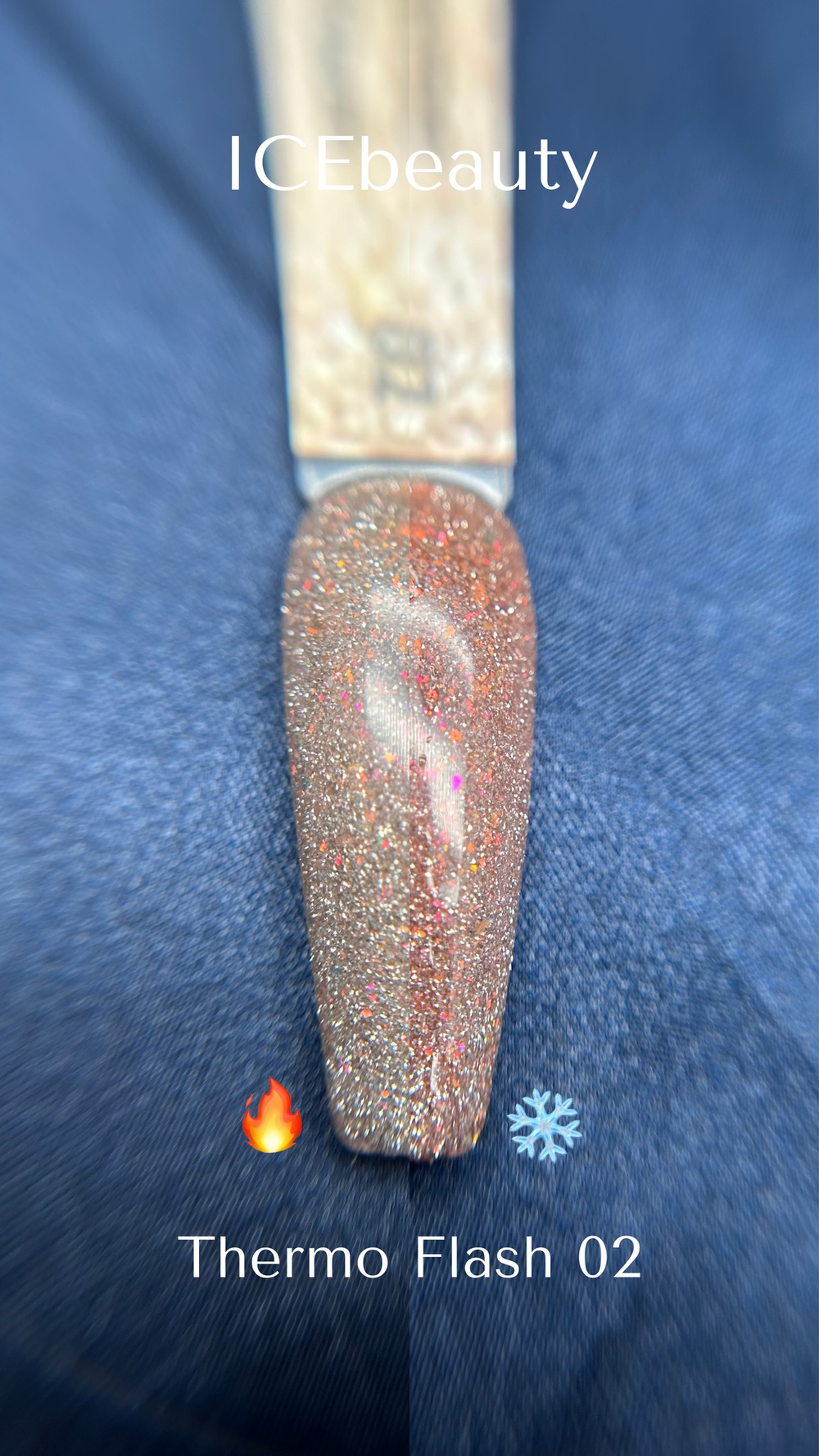 IceBeauty Гель-лак Thermo Flash 02, 8 мл