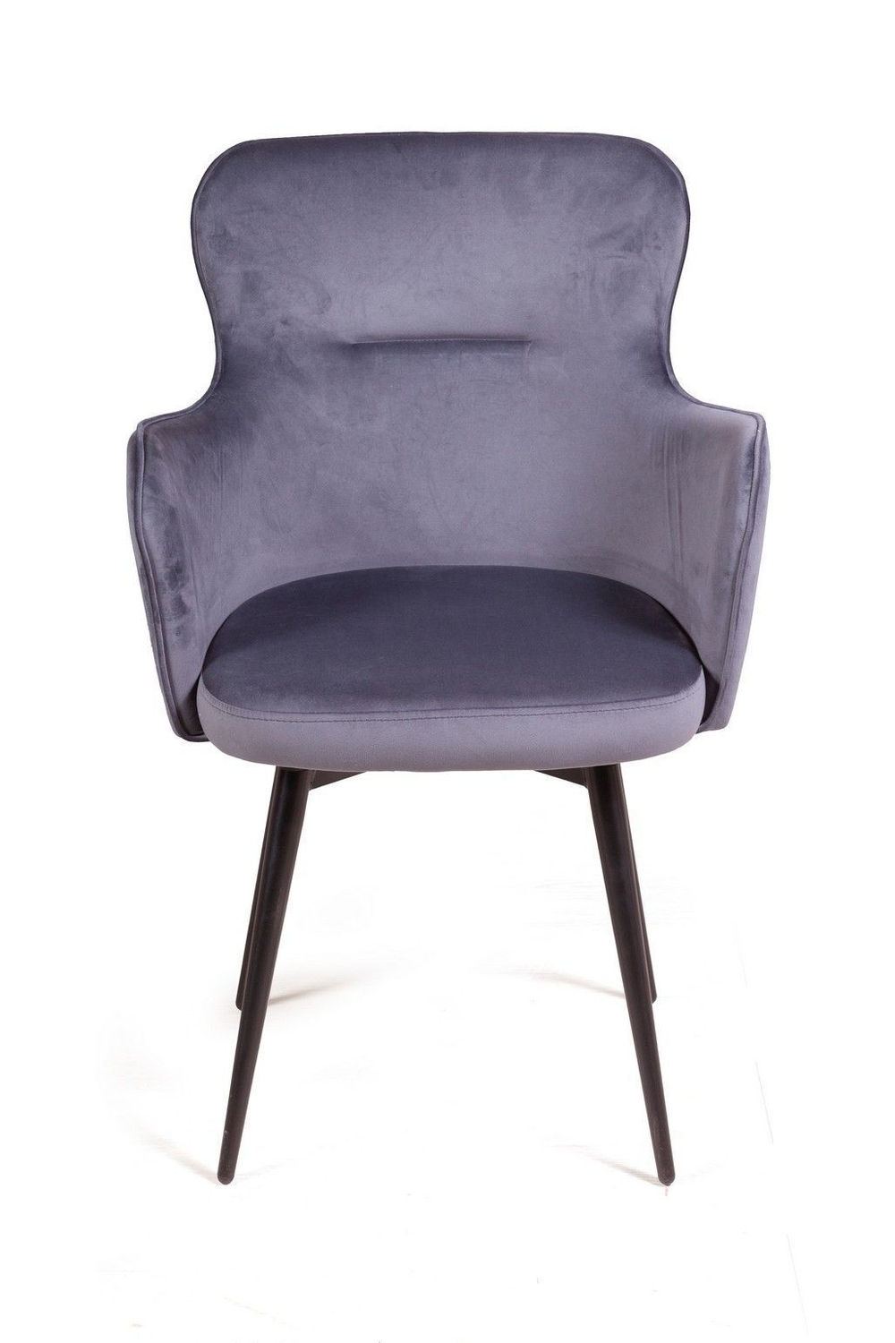 Стул King, поворотный на 90 градусов, функция возврата, антишум, бархат серый 27