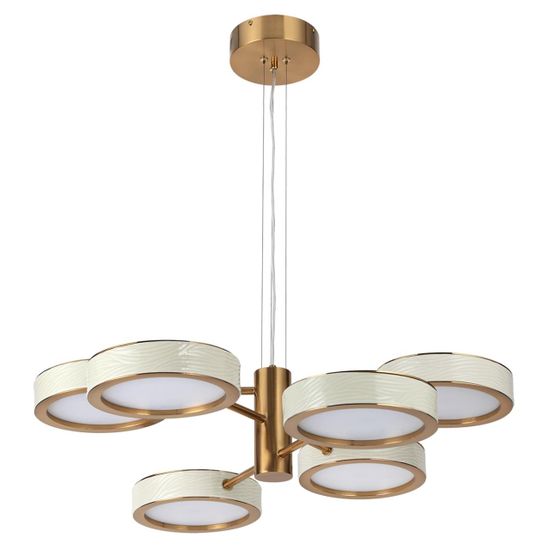 5450/99L L-VISION ODL_EX26 019 молочный/античная бронза/металл/керамика/акрил Люстра LED 99W 2000К/3000K/4000K RIVIERA