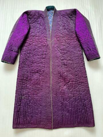 Узбекский халат т.фиолетовый р.46+