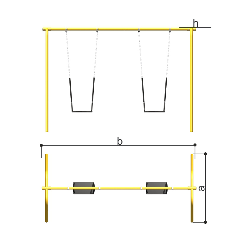 Детские качели двойные Romana 108.58.00