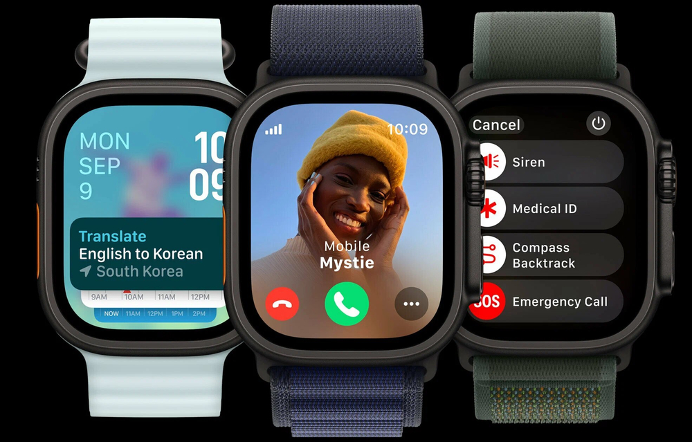 Умные часы Apple Watch Ultra 2 (2024), 49mm, Black Titanium Case, Dark Green Alpine Loop (S)