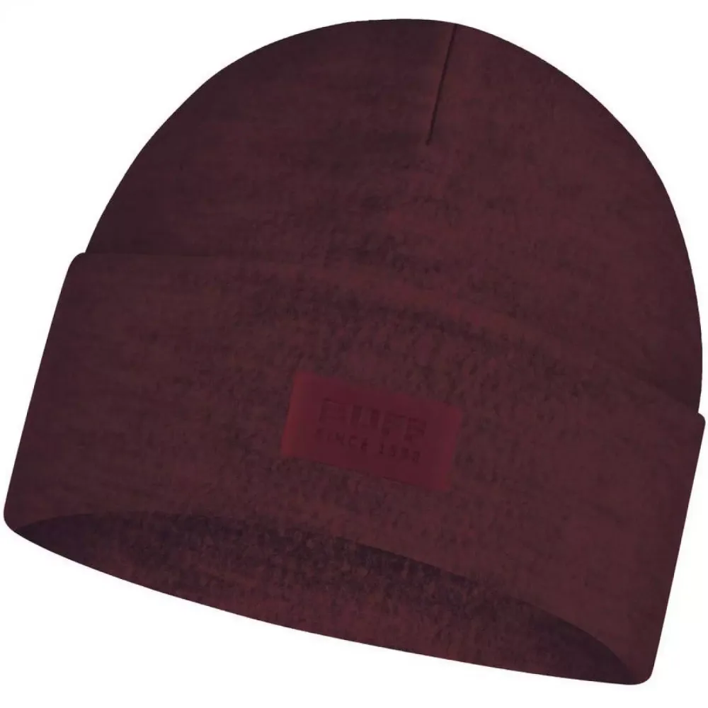 Шапка Buff Merino Wool Fleece Hat Maroon (US:one size)