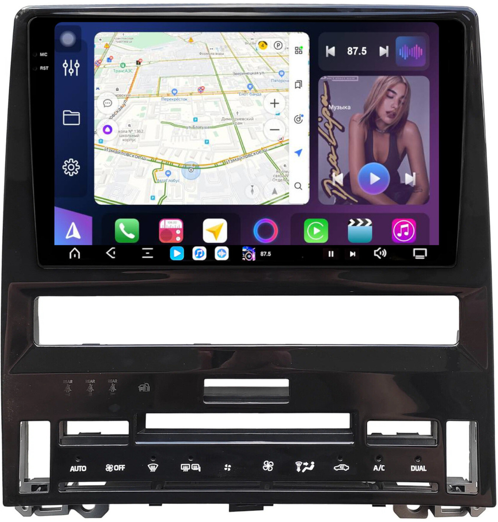 Магнитола для Toyota Avalon 5 2018-2022 (большая рамка) - FarCar XXL10-9702 монитор 10.36" 2K QLED на Android 14, TS20, 8+256Гб, CarPlay, 4G SIM-слот