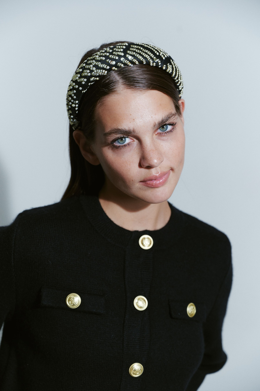 Ободок с пайетками