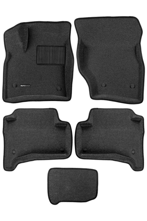 Коврики салона для VOLKSWAGEN Touareg (2002-2009)/PORSCHE Cayenne (2002-2009) Euromat 3D Business серые. Арт. EMC3D-004100G