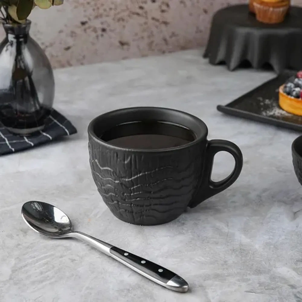 Чайная пара 300 мл d 9,7 см h7,9 см Black Raw Wood P.L. Proff Cuisine [6]