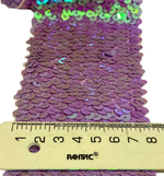 Тесьма эластичная пайтки ш-7см сиреневый 1м