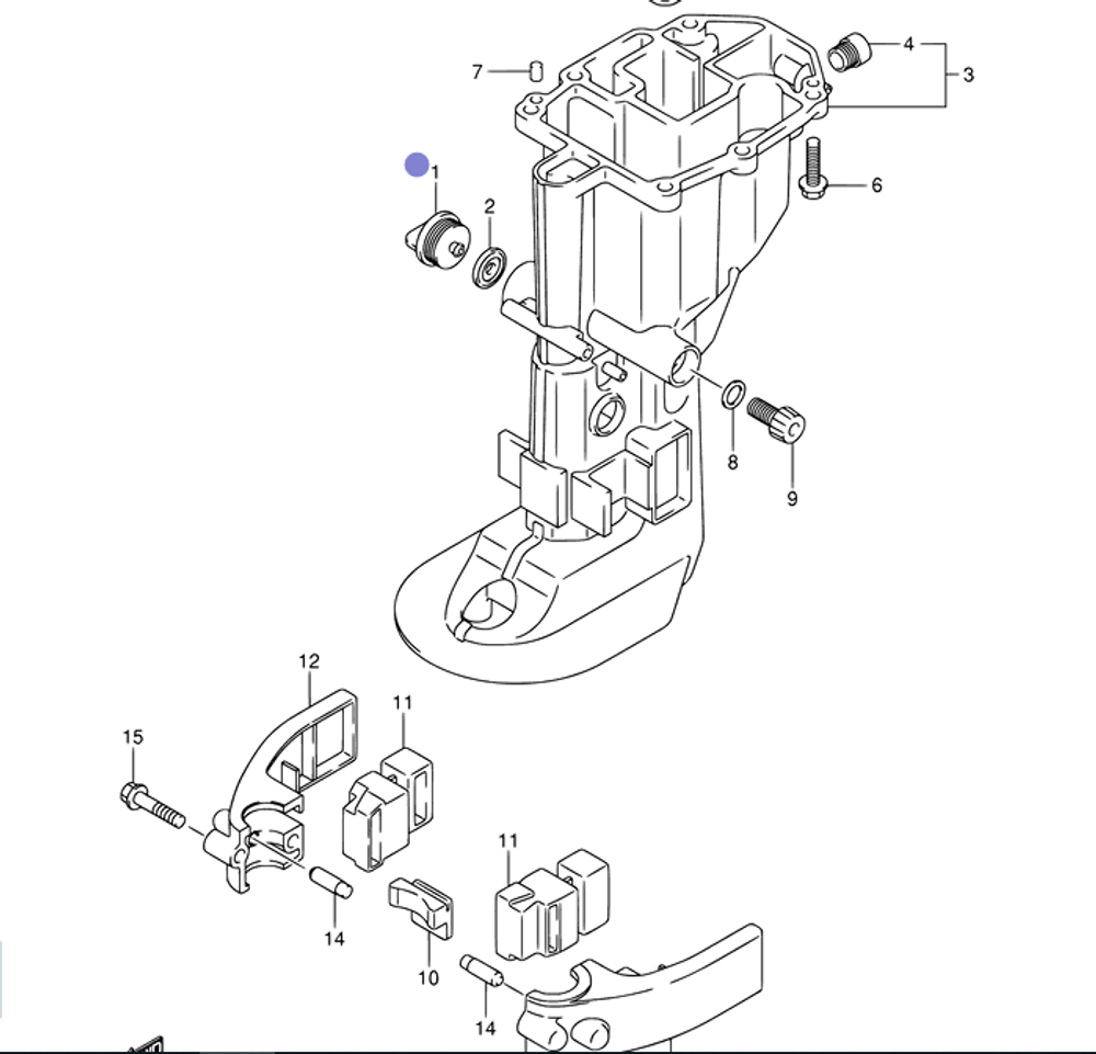 Заглушка Suzuki 17913-93J00-000