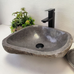 Раковина из речного камня RS-63341 (42*39*15) 0122