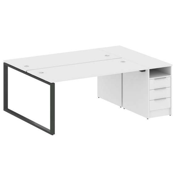 Метал Систем Рабочая станция с тумбой на О-образном м/к БО.РС-СТП-2.4