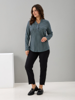 Блузка БЛ-22/пьедепуль-зеленый