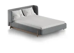 Кровать Basic спальное место 140*200 см (серый, антивандальная)