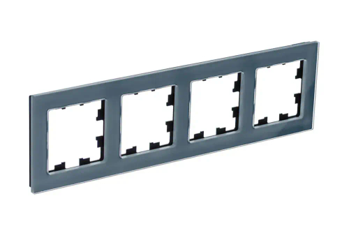 ATLASDESIGN NATURE 4-постовая РАМКА, НАТУРАЛЬНОЕ СТЕКЛО, ГРИФЕЛЬ