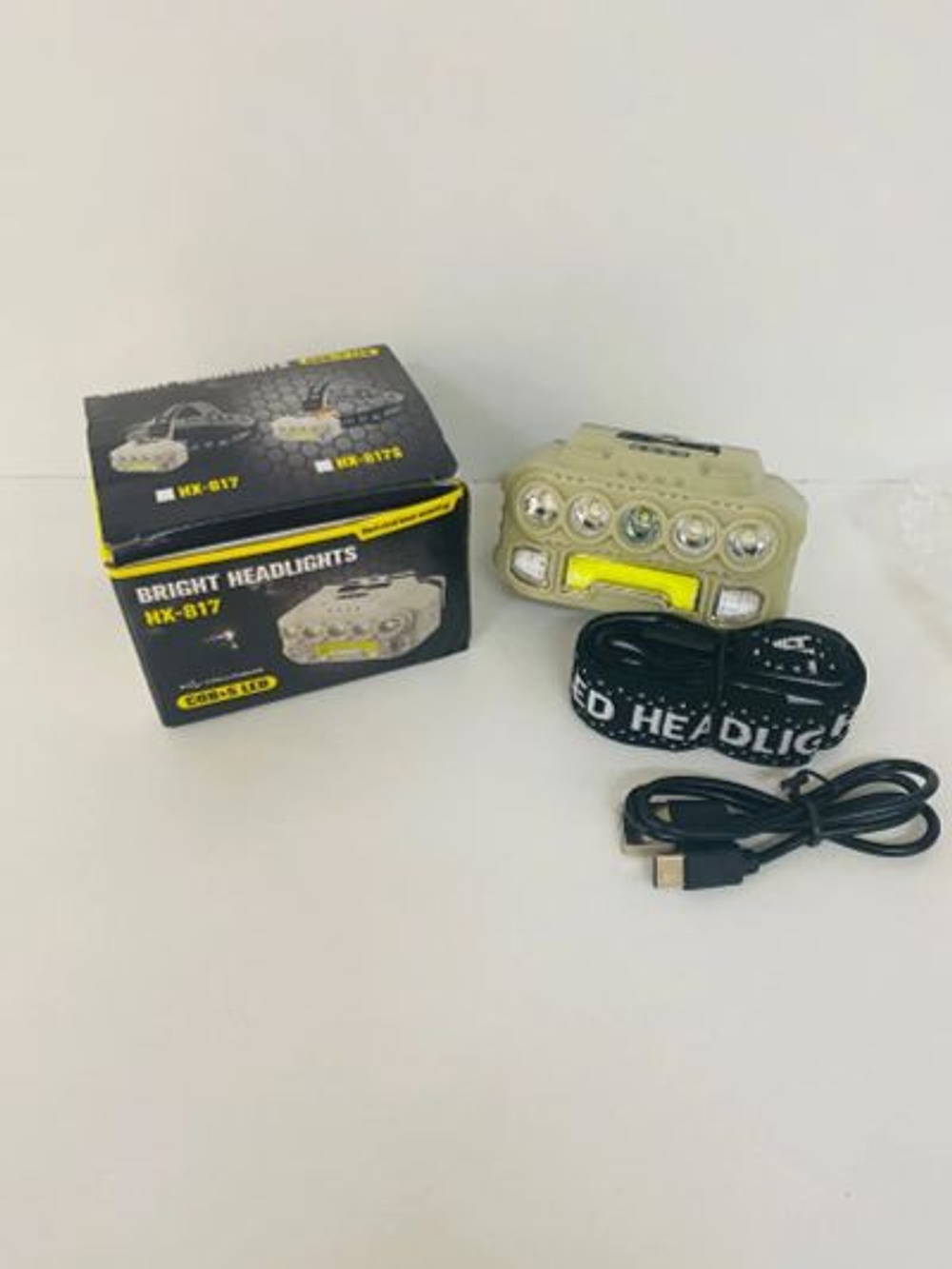 Налобный светодиодный фонарь HX817 40pcs