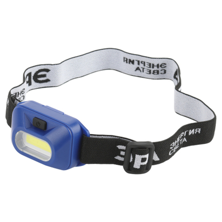 Фонарь налобный светодиодный ЭРА GB-707 на батарейках 4 режима 3 Вт COB 3хААА Атлант