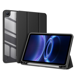Чехол книжка черного цвета для планшета Xiaomi Redmi Pad 2 и Poco Pad C1, серия Toby Series от Dux Ducis