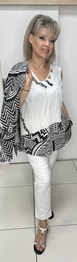 Летний комбинированный блузон