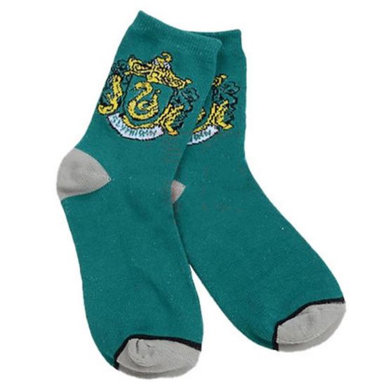 Носки Гарри Поттер. Факультеты Хогвартса "Слизерин", р-р 35-39 (зеленый)