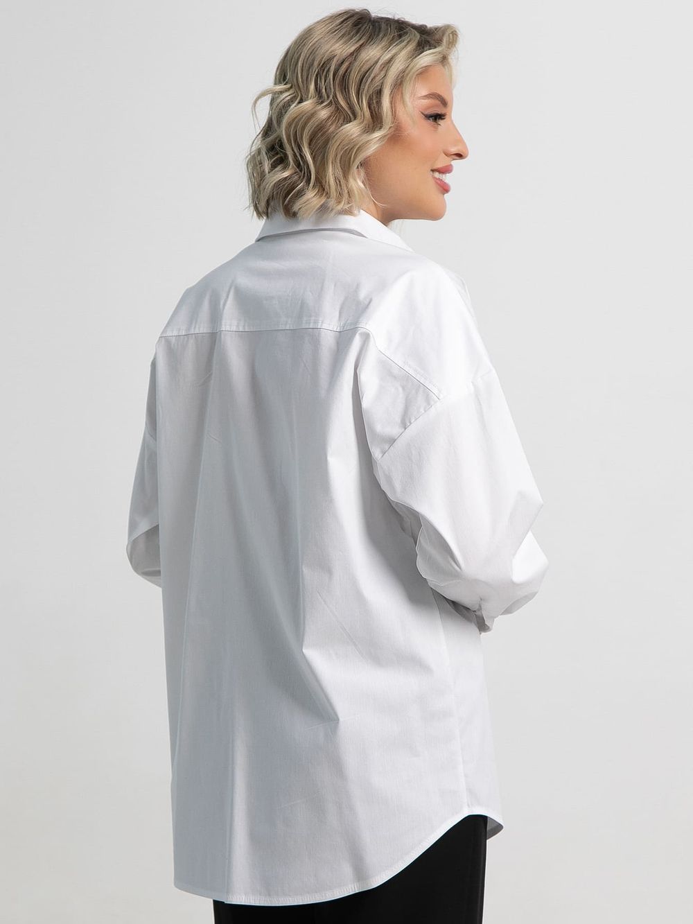 Рубашка хлопковая Рина (белая) Б15260-53М LT Collection