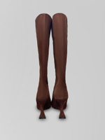 Сапоги Araz N870-6 замшевые однотонные на каблуке