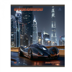 Тетрадь 48л, А5, клетка, Alingar, "Evolution", скрепка,мелованный картон (стандарт), выб УФ лак, блок офсет, 5 дизайнов в пленке т/у