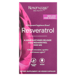 Reserveage Beauty, ресвератрол, 60 растительных капсул
