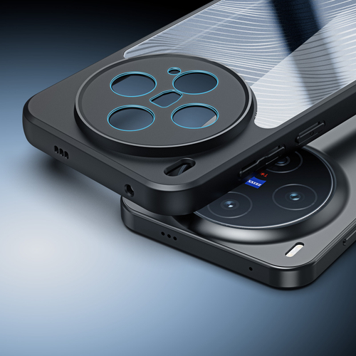 Чехол с мягкими черными рамками для Vivo X300, серия Aimo Series Case от Dux Ducis