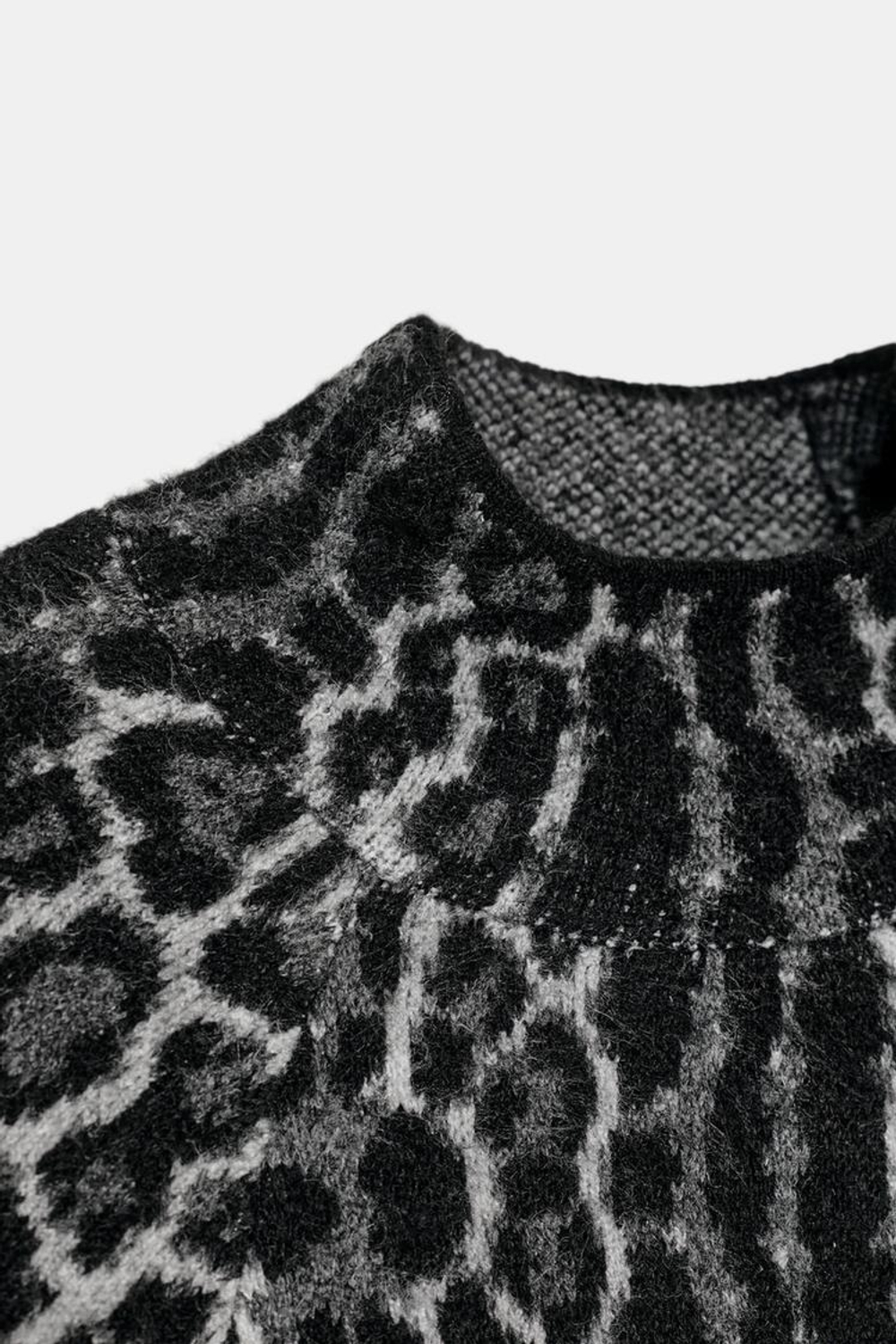 ZARA СВИТЕР С ШИРОКИМИ РУКАВАМИ, СЕРЫЙ